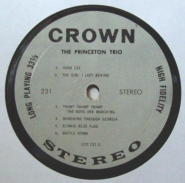 The Princeton Trio : The Princeton Trio (LP)