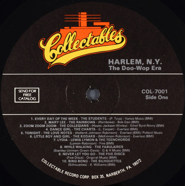 Various : Harlem NY (The Doo-Wop Era) (2xLP, Comp)