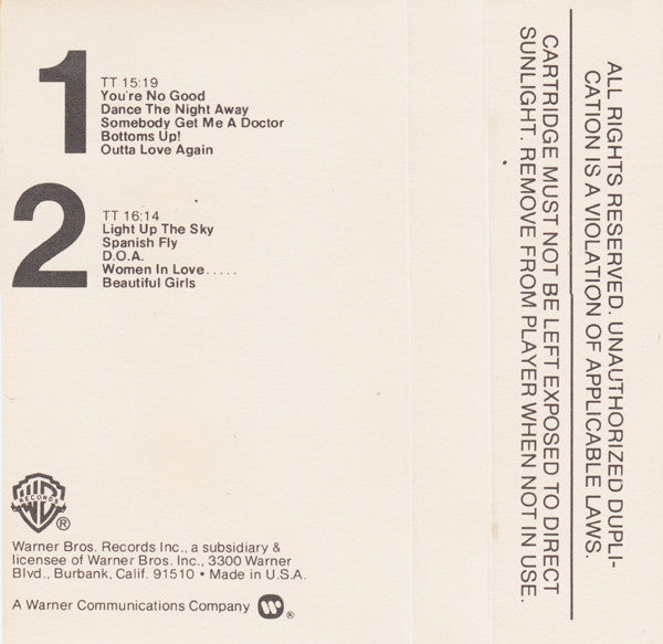 Van Halen : Van Halen II (Cass, Album)