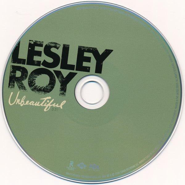 Lesley Roy : Unbeautiful (CD, Single, Promo)