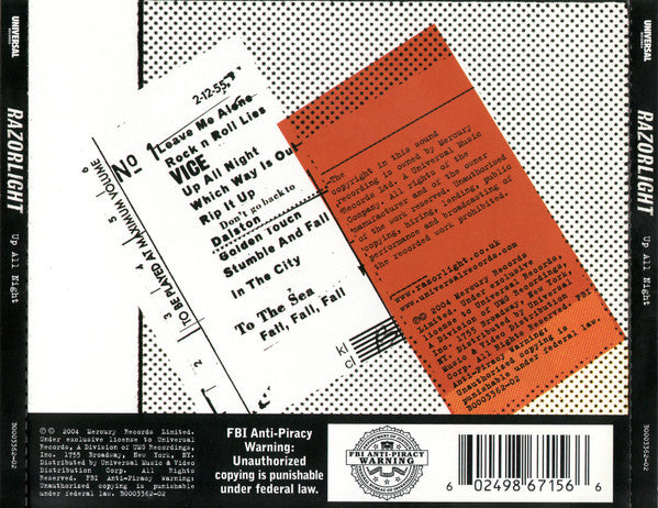 Razorlight : Up All Night (CD, Album)