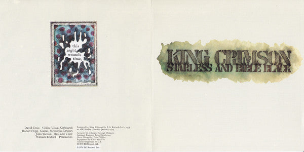 King Crimson : Starless And Bible Black (CD, Album, RE, RM)