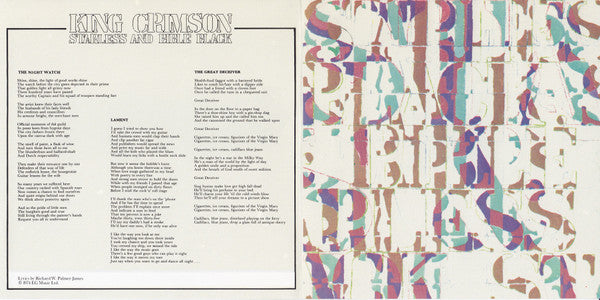 King Crimson : Starless And Bible Black (CD, Album, RE, RM)