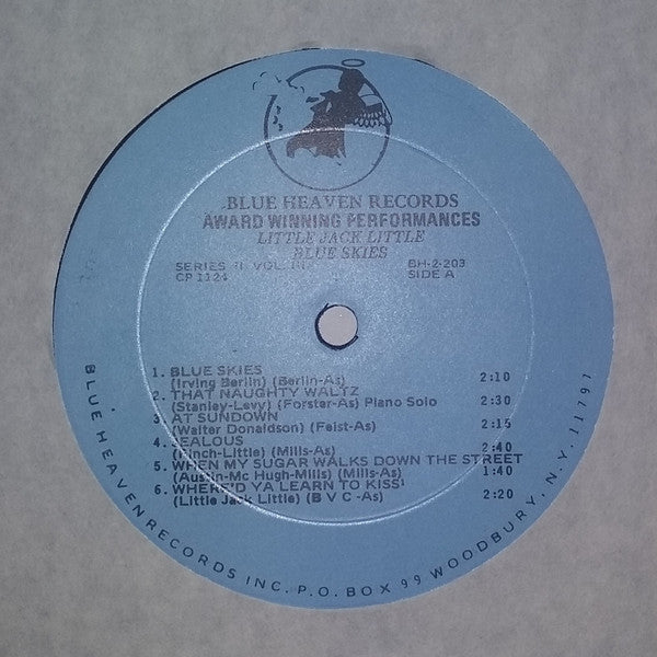 Little Jack Little : Award Winning Performances - Blue Skies (LP, Album)