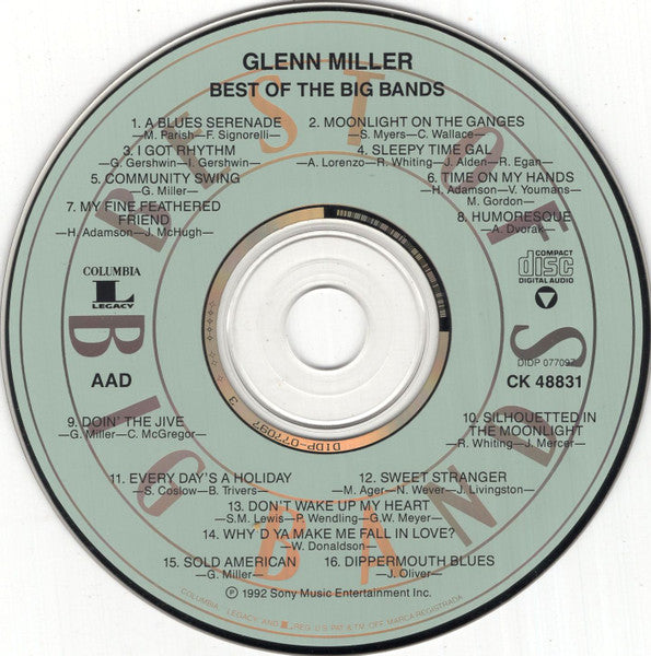 Glenn Miller : Best Of Big Bands - Evolution Of A Band (CD, Comp)