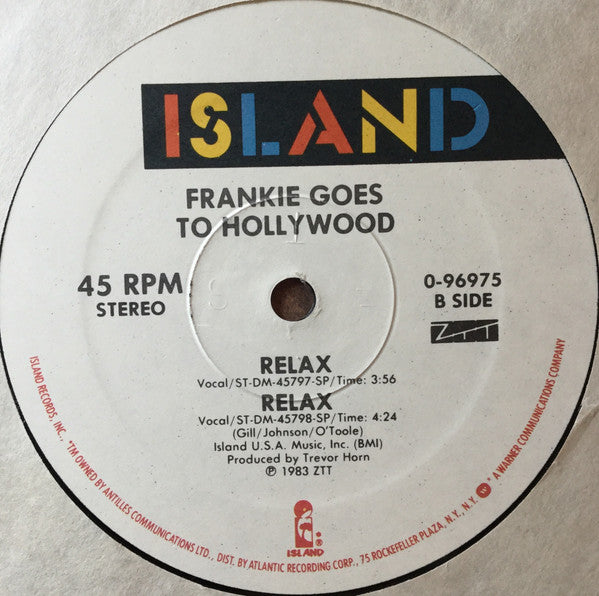 Frankie Goes To Hollywood : Relax (12", SRC)