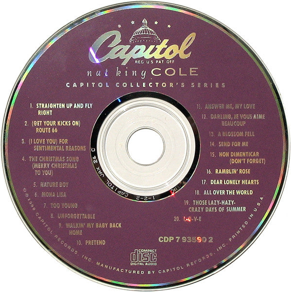 Nat King Cole : Capitol Collectors Series (CD, Comp, Mono, RM)