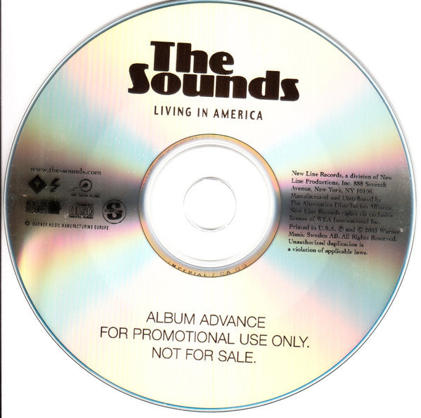 The Sounds : Living In America (CDr, Album, Promo)