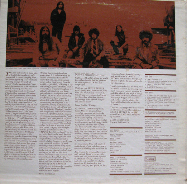 Guns & Butter : Guns & Butter (LP, Album, RI )