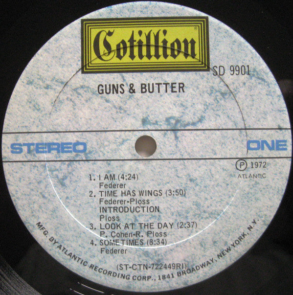 Guns & Butter : Guns & Butter (LP, Album, RI )