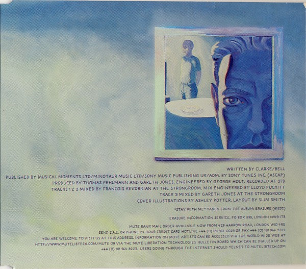 Erasure : Stay With Me (CD, Single, Promo, FLP)