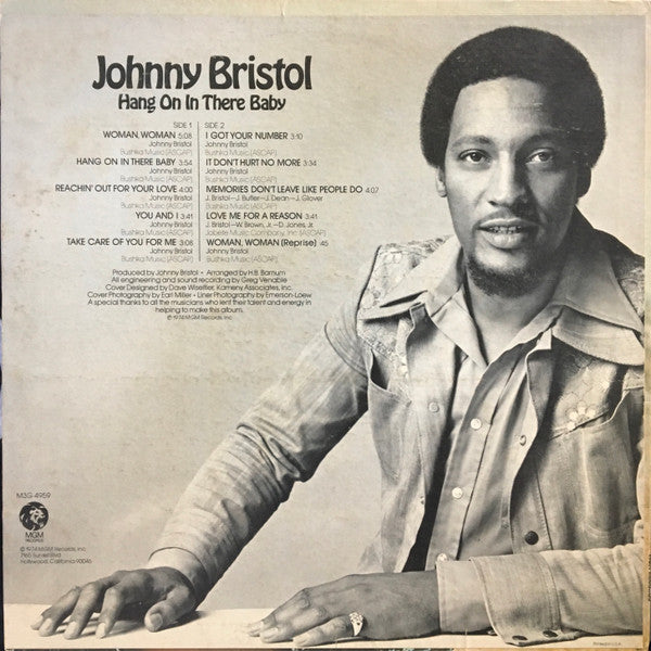 Johnny Bristol : Hang On In There Baby (LP, Album)