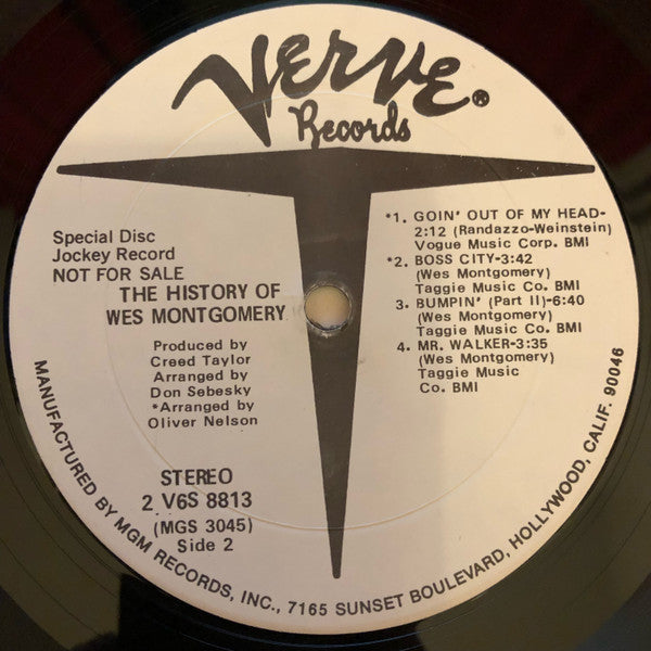 Wes Montgomery : The History Of Wes Montgomery (2xLP, Comp, Promo)