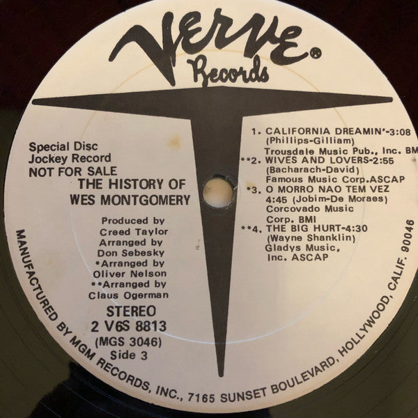Wes Montgomery : The History Of Wes Montgomery (2xLP, Comp, Promo)