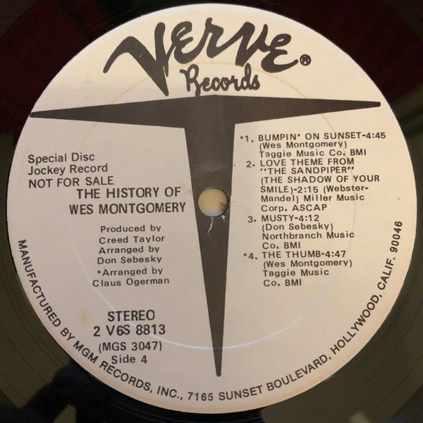 Wes Montgomery : The History Of Wes Montgomery (2xLP, Comp, Promo)