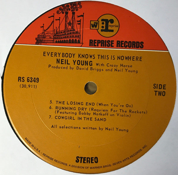 Neil Young With Crazy Horse : Everybody Knows This Is Nowhere (LP, Album, Gat)