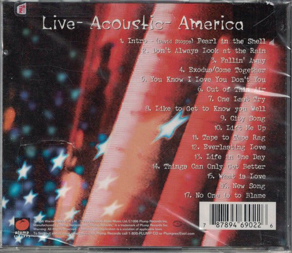 Howard Jones : Live Acoustic America (CD)