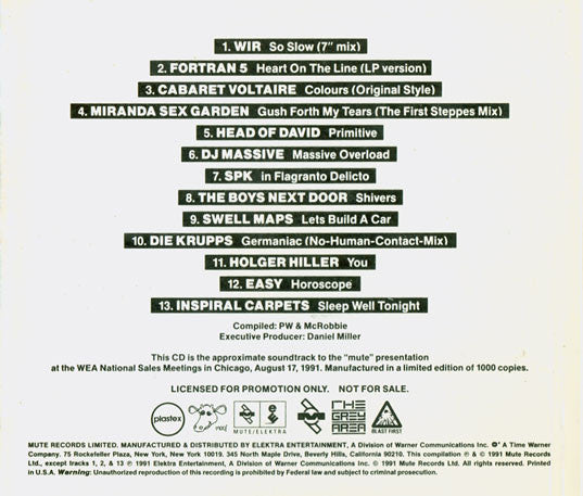 Various : Mute/Tonal Evidence 4 (CD, Comp, Ltd, Promo)