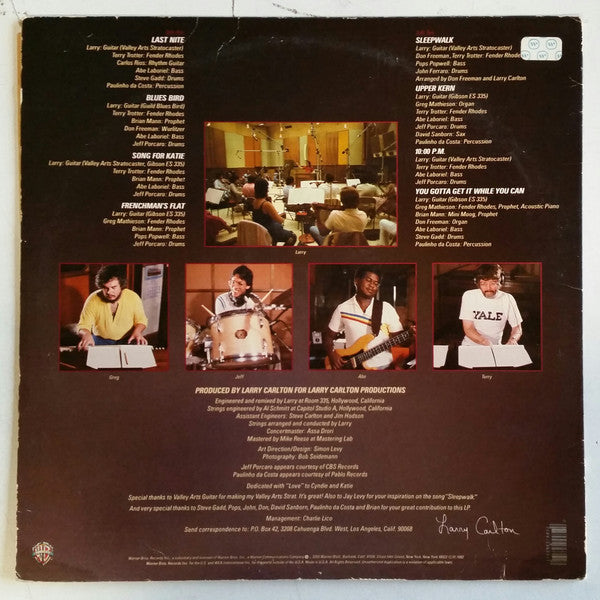 Larry Carlton : Sleepwalk (LP, Album, Los)