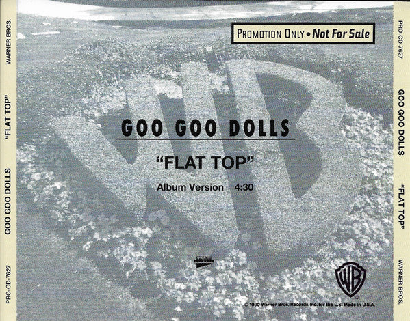Goo Goo Dolls : Flat Top (CD, Single, Promo)