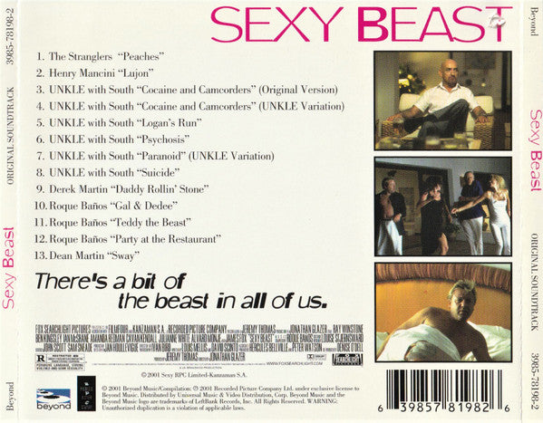 Various : Sexy Beast (Original Soundtrack) (CD, Comp, P/Mixed)
