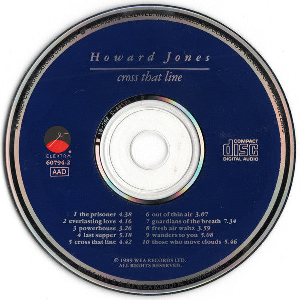 Howard Jones : Cross That Line (CD, Album, Spe)
