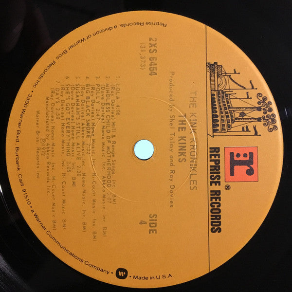 The Kinks : The Kink Kronikles (2xLP, Comp, RP, Jac)