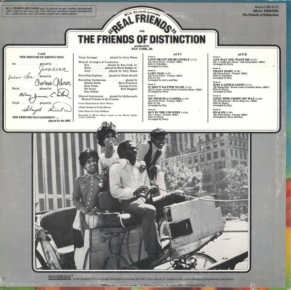 The Friends Of Distinction : Real Friends (LP, Album)