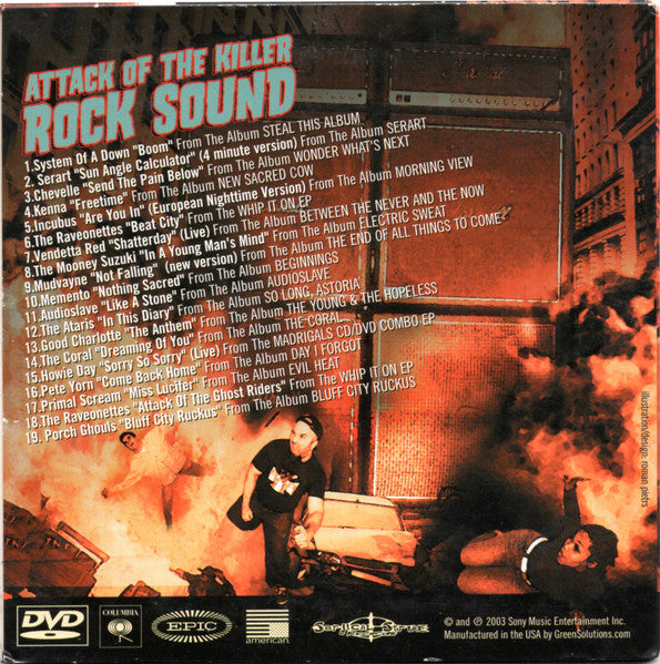 Various : Attack Of The Killer Rock Sound (DVD-V, Comp, Promo, Smplr)