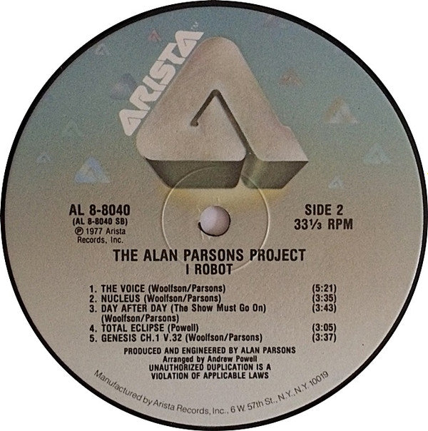 The Alan Parsons Project : I Robot (LP, Album, RE)