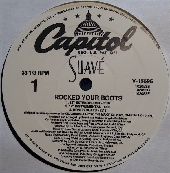 Suavé : Rocked Your Boots (12")