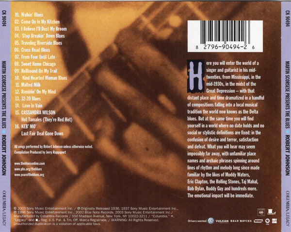 Robert Johnson : Martin Scorsese Presents The Blues (CD, Comp)