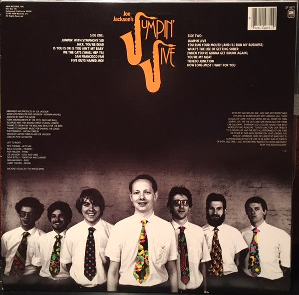 Joe Jackson's Jumpin' Jive : Joe Jackson's Jumpin' Jive (LP, Album, R -)