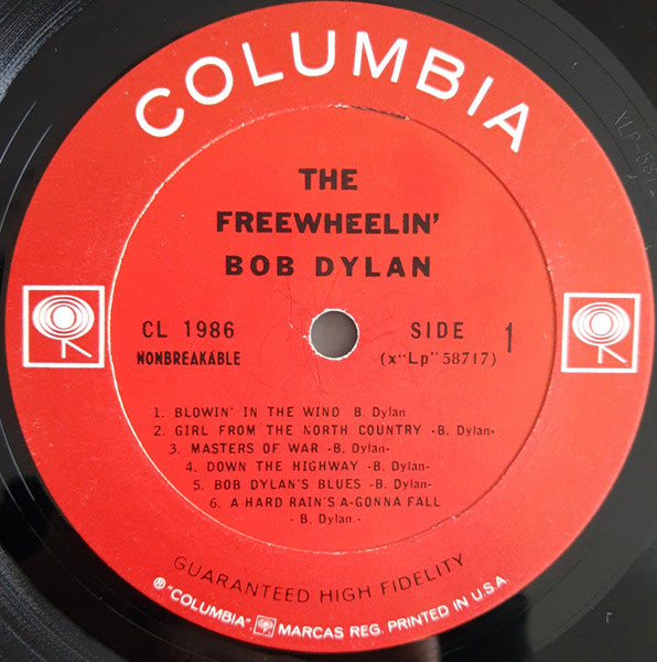 Bob Dylan : The Freewheelin' Bob Dylan (LP, Album, Mono)