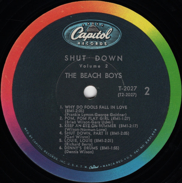 The Beach Boys : Shut Down Volume 2 (LP, Album, Mono, Scr)