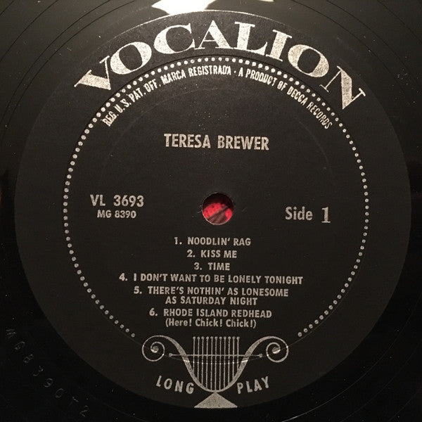 Teresa Brewer : Teresa Brewer (LP, Comp, Mono, Pin)