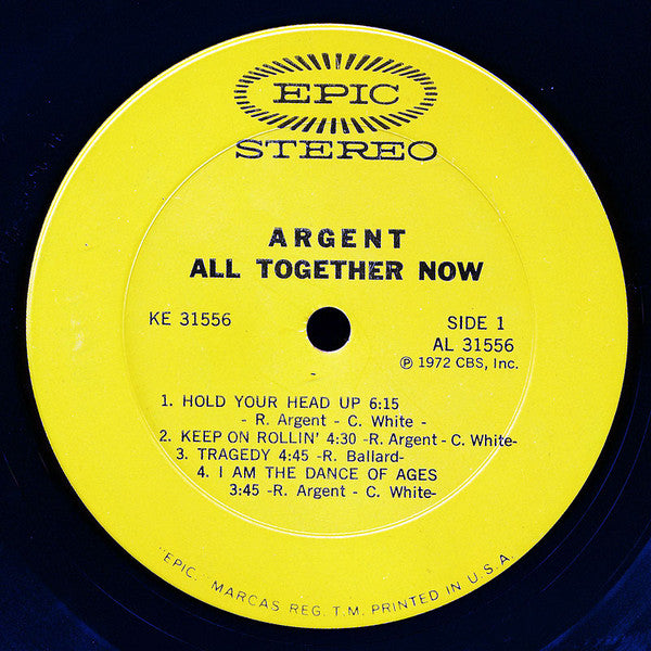 Argent : All Together Now (LP, Album, Gat)