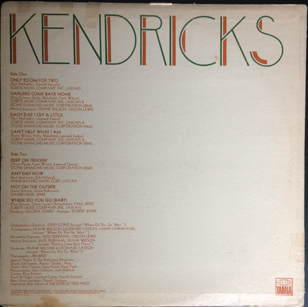 Eddie Kendricks : Eddie Kendricks (LP, Album)