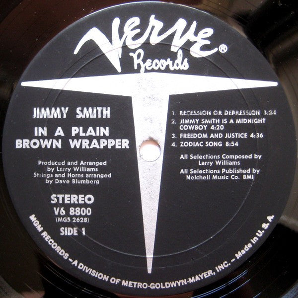Jimmy Smith : In A Plain Brown Wrapper (LP, Album)