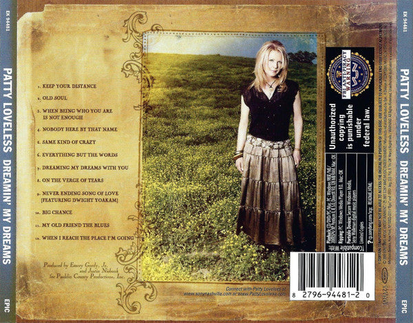 Patty Loveless : Dreamin' My Dreams (CD, Album, Copy Prot.)