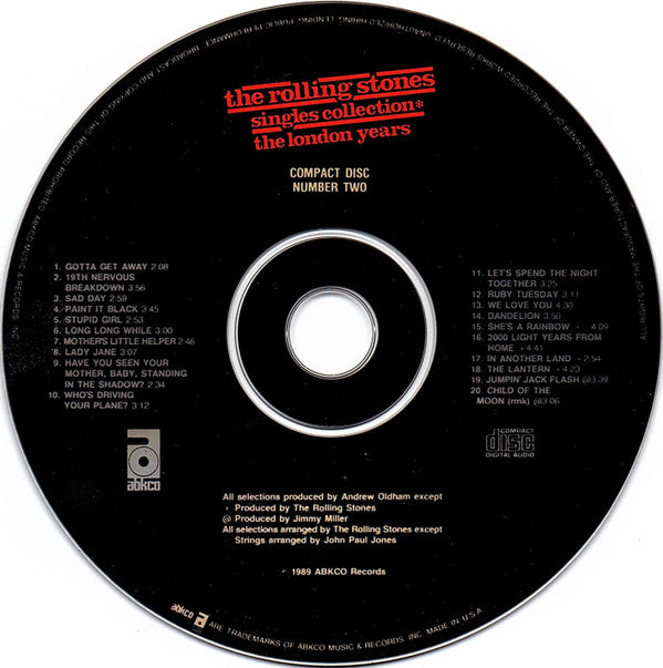 The Rolling Stones : Singles Collection✱ The London Years (3xCD, Comp, RE, RM)