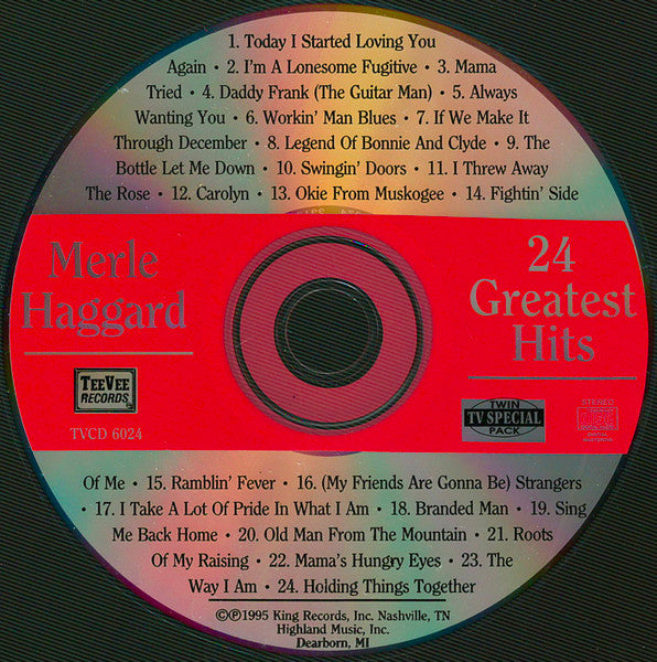 Merle Haggard : 24 Greatest Hits (CD, Comp)