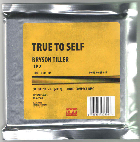 Bryson Tiller : True To Self (CD, Album, Ltd)