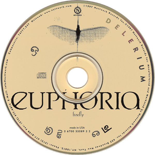 Delerium : Euphoria (Firefly) (CD, Single)