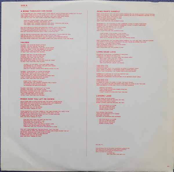 Richard Thompson : Daring Adventures (LP, Album, 57 )