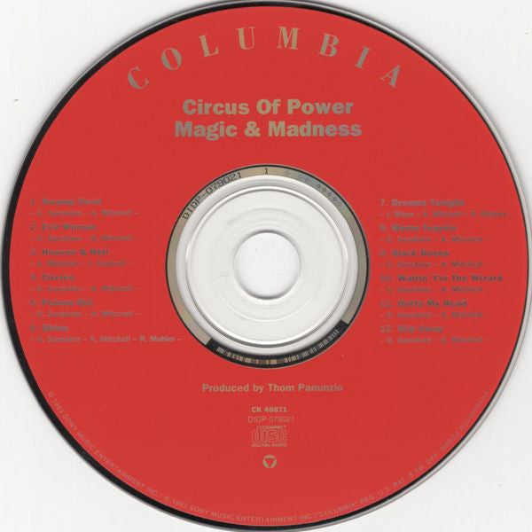 Circus Of Power : Magic & Madness (CD, Album)