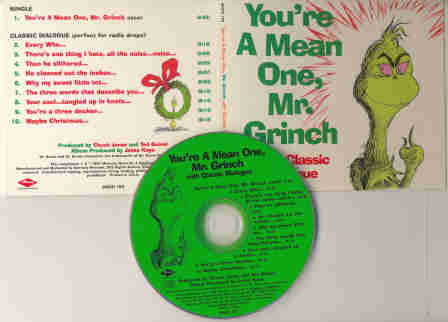 Dr. Seuss : You're A Mean One, Mr. Grinch (CD, Maxi)