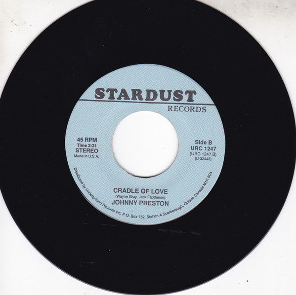 Johnny Preston : Running Bear / Cradle Of Love (7", RE)