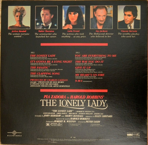 Various : The Lonely Lady - Music From The Motion Picture (LP)