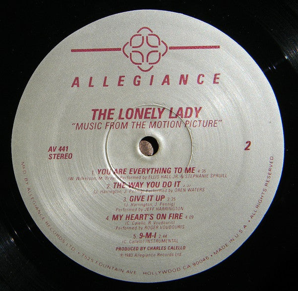 Various : The Lonely Lady - Music From The Motion Picture (LP)